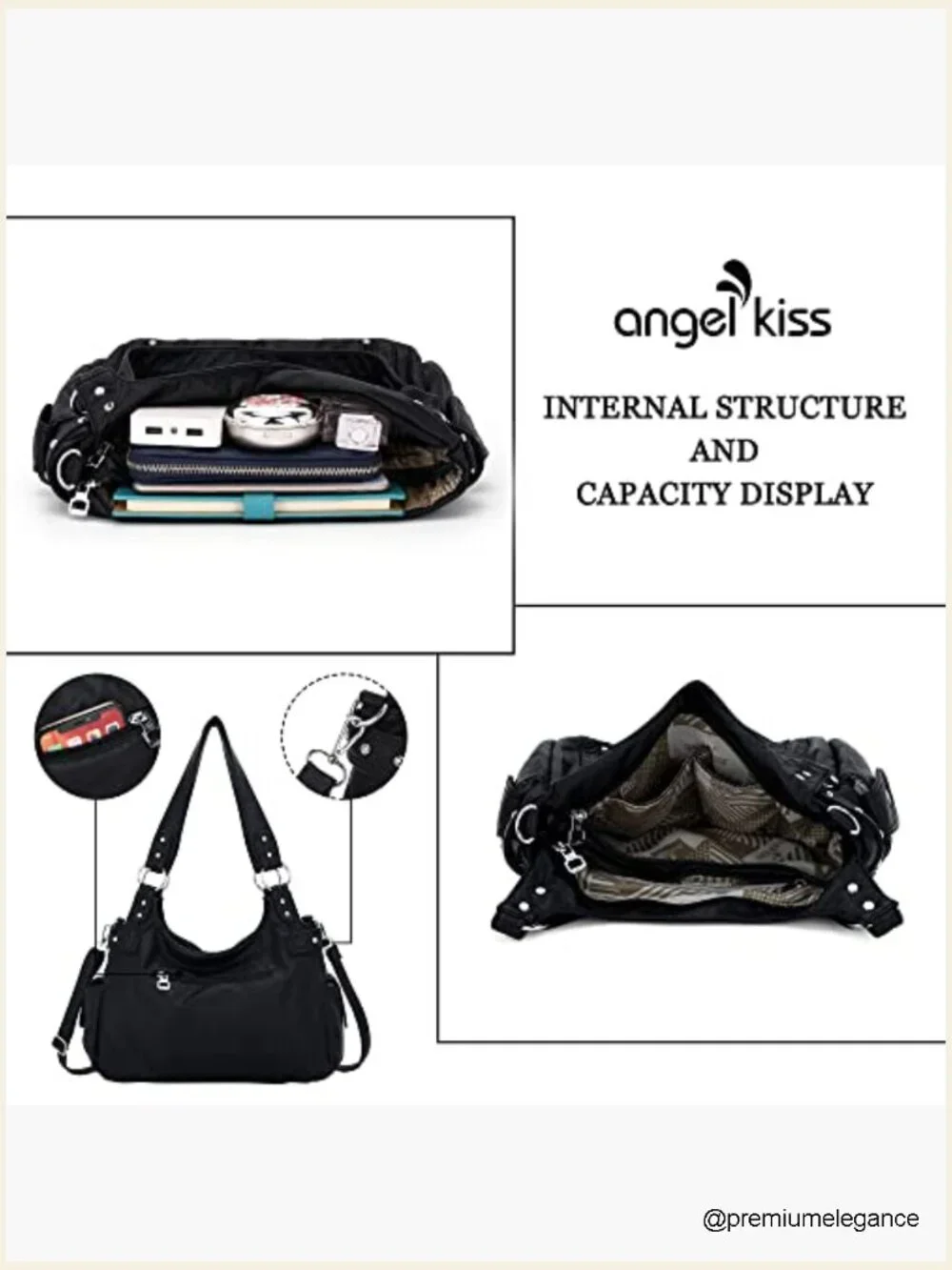 Washed Faux Leather Crossbody Hobo Satchel Shoulder Handbag Tote Purse